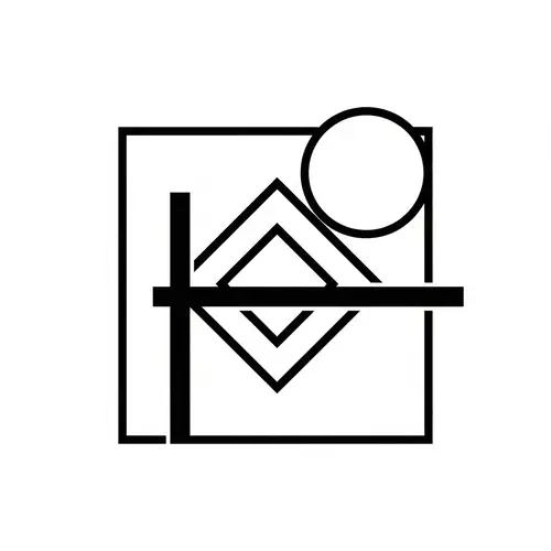 Minimalist Black and White Logo Design | Architectural Color Palette