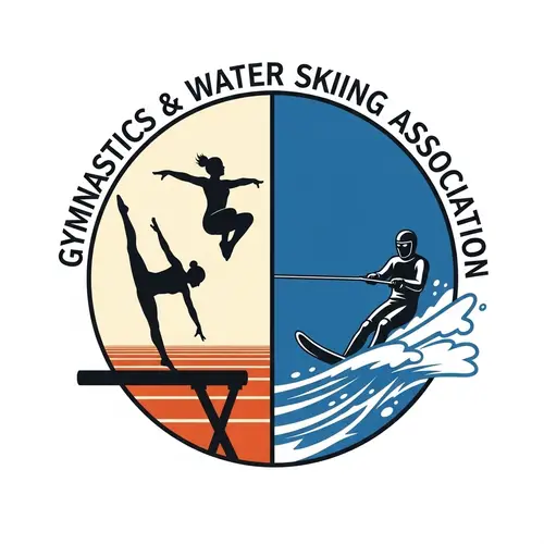 Gymnastics & Water Skiing Association Emblem