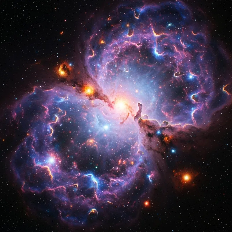 Galactic Nebula - Abstract Cosmic Landscape