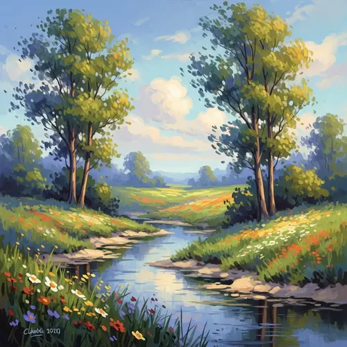 Impressionistic Nature Landscape Art