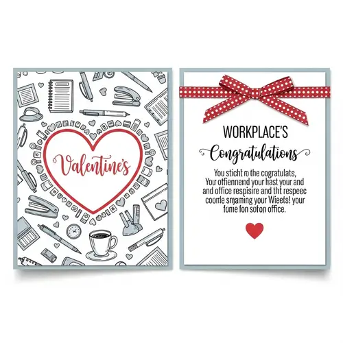 Professional Workplace-Friendly Valentine's Card Design