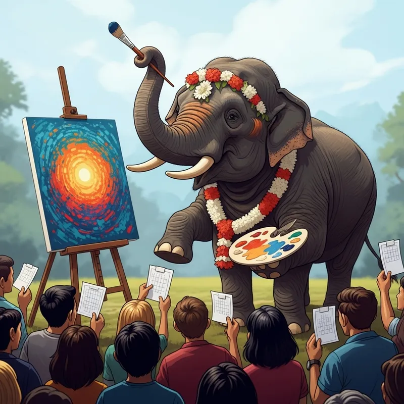 Elephant Artist Wins Painting Competition Elephant Artist Wins Painting Competition