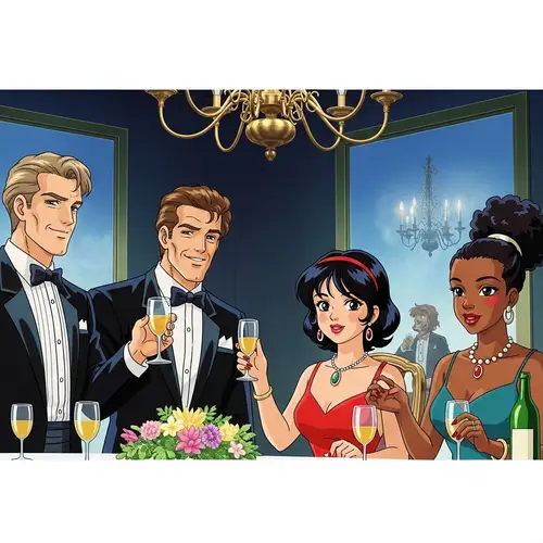 Toast at a Formal Dinner: Anime Style Animation