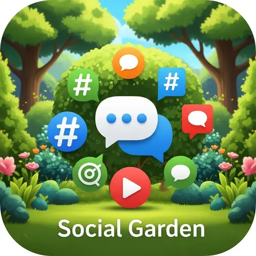 Social Garden Icon Design for Apps