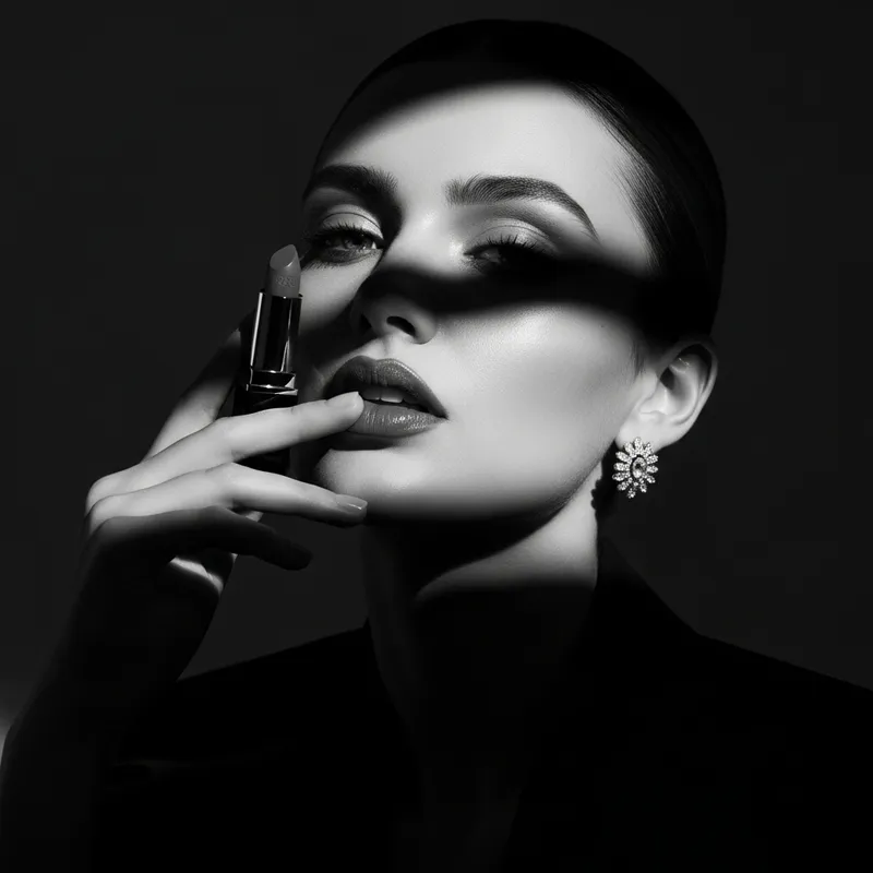 Seductive 'Rose Dusk' Lipstick in Stunning B&W