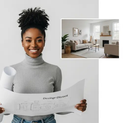 Black Female Interior Decorator | Elegant Designs & Color Harmony