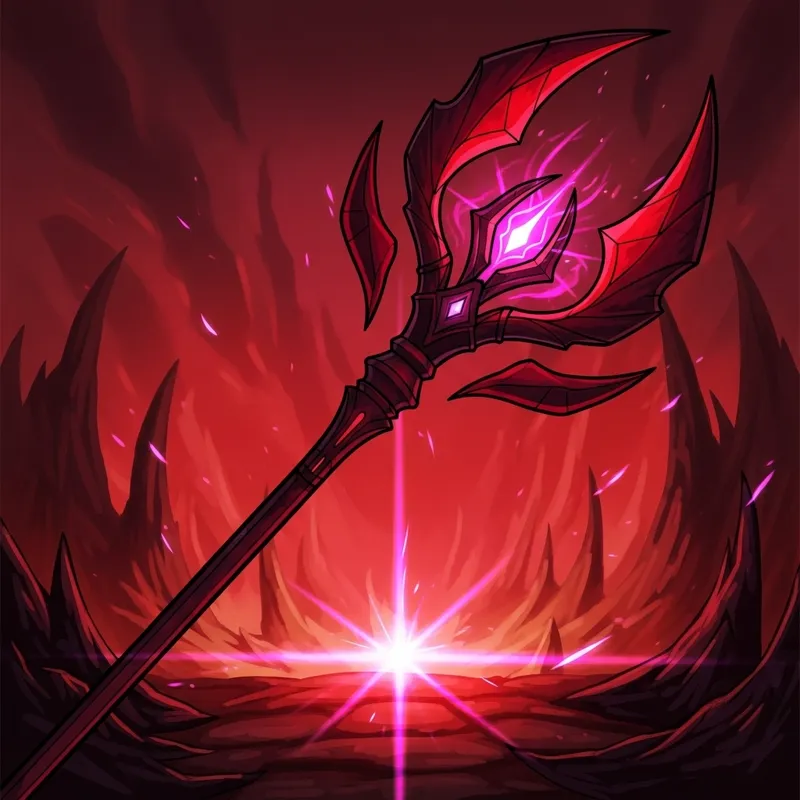 Dagon Staff from DOTA 2: Dynamic Crimson Inferno Scene