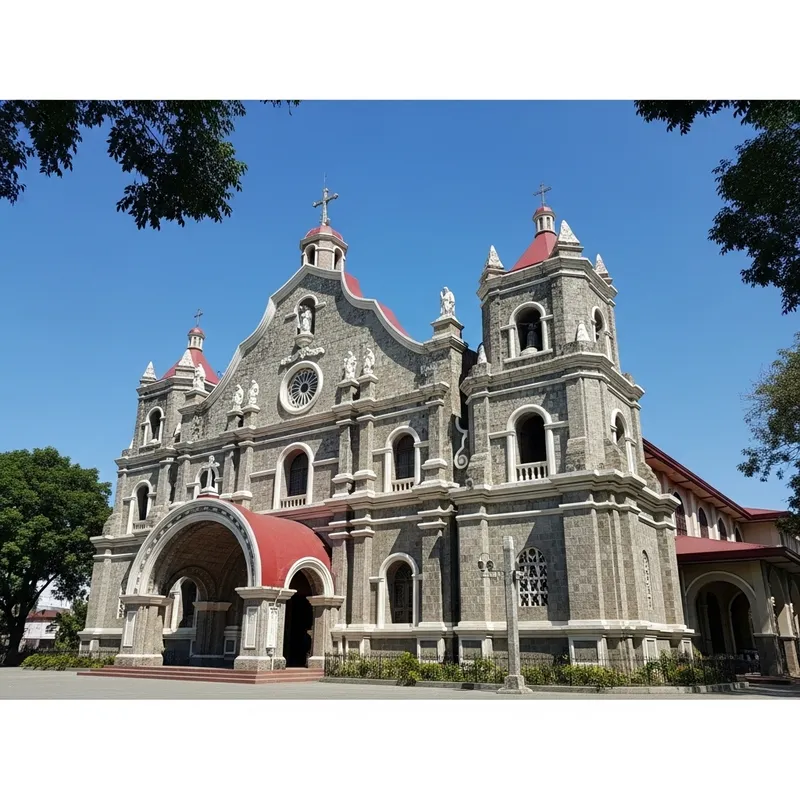 Magnificent Earthquake Baroque Church in the Philippines