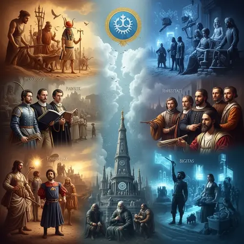 Historical Immersive Art Tableau - Journey Across Epochs