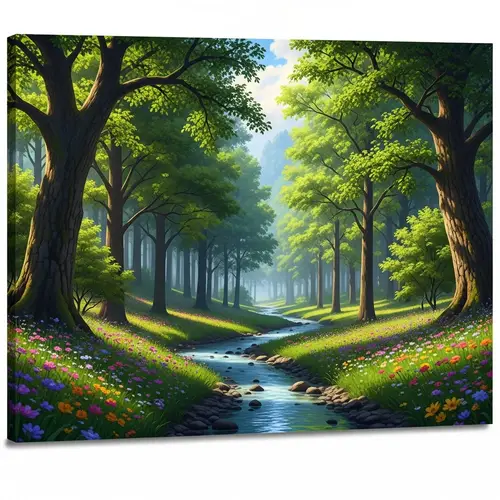 Tranquil Forest Serenity: A Symphony of Nature's Happiness