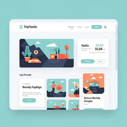 TripTastic | Minimalist Travel Platform Interface Design
