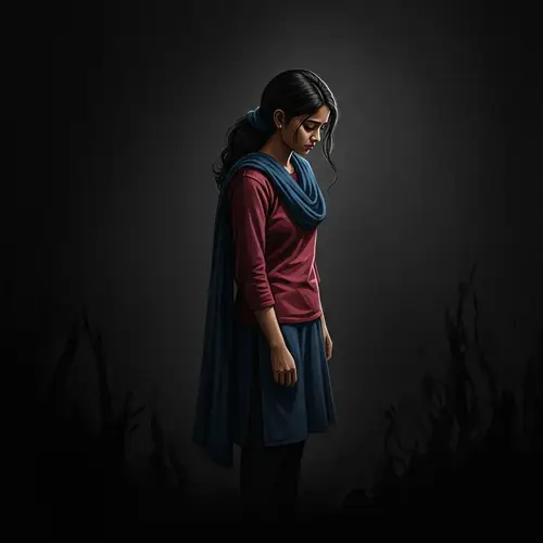 Portrait of a Teenage Girl: Symbolic Struggle with Depression | YourWebsite