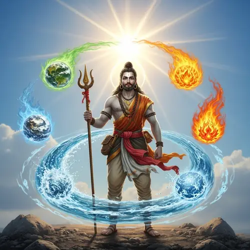 Majestic Avatar Master of Elements | Harmony of Earth, Water, Fire & Air