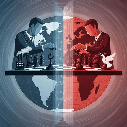 Cold War Geopolitical Symbolism | Strategic Divide Visualized