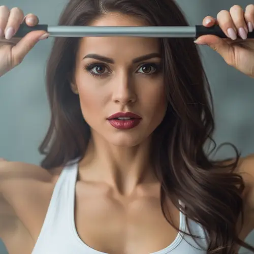 Ukrainian Brunette Fitness Model with Cherry Lips Smile