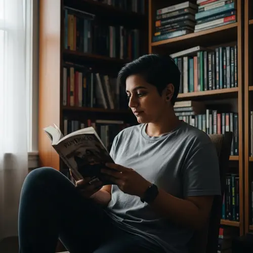 Koshal Hamal Reading a Book: Embracing Literature