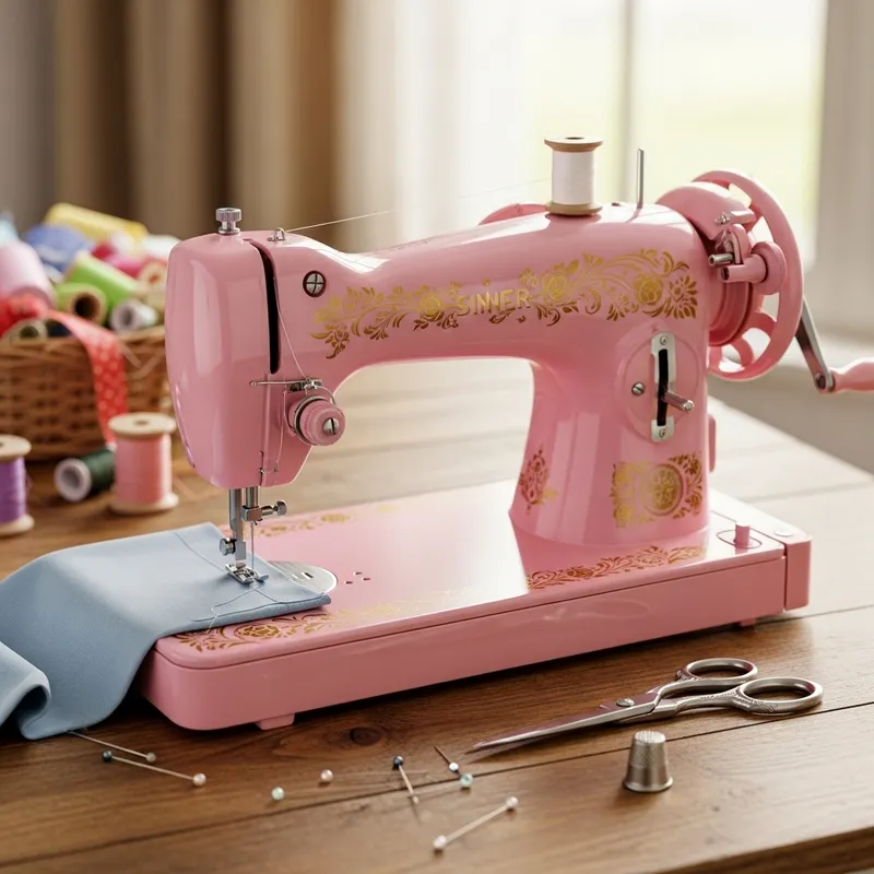Pink Sewing Machine | Aesthetic Rosa Sewing Equipment