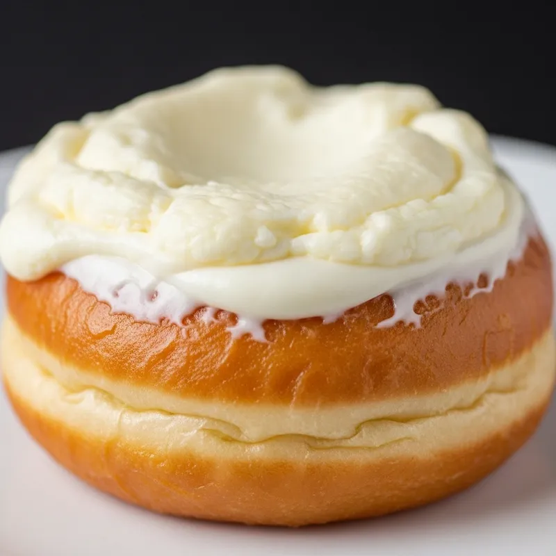 Cream Cheese Doughnut with Golden Brown Finish