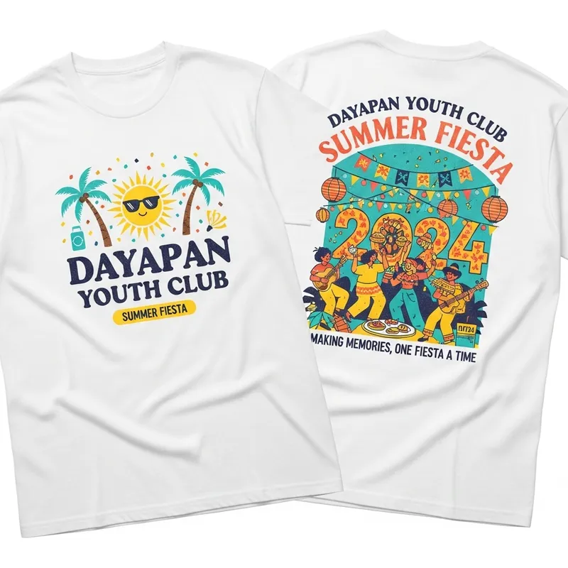 Summer Fiesta White T-Shirt for Dayapan Youth Club