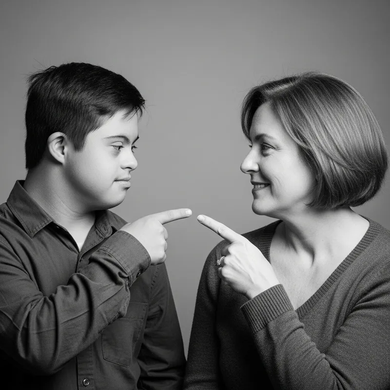 Emotional Black and White Portrait of Unity
