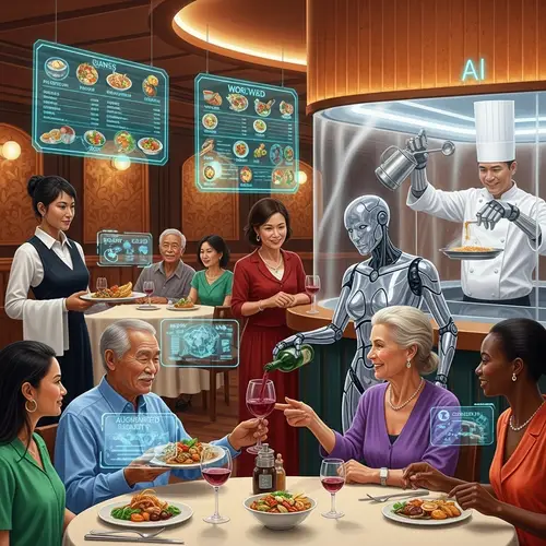 Futuristic Restaurant: Where Technology Meets Culinary Art