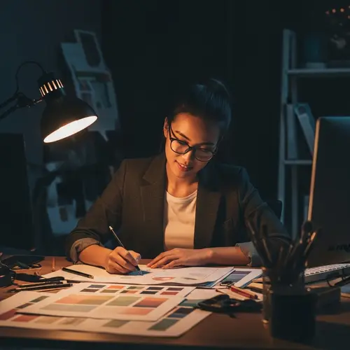 Vibrant Asian Female Graphic Designer | Creative Portrait