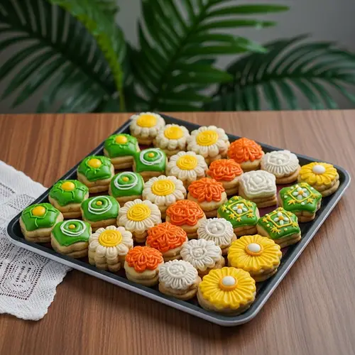 Traditional Aidilfitri Cookies | Festive Tray Arrangement
