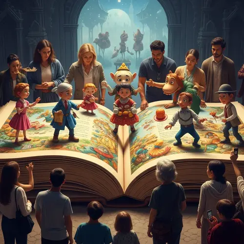 Whimsical Storybook with Anthropomorphic Characters | Art Style