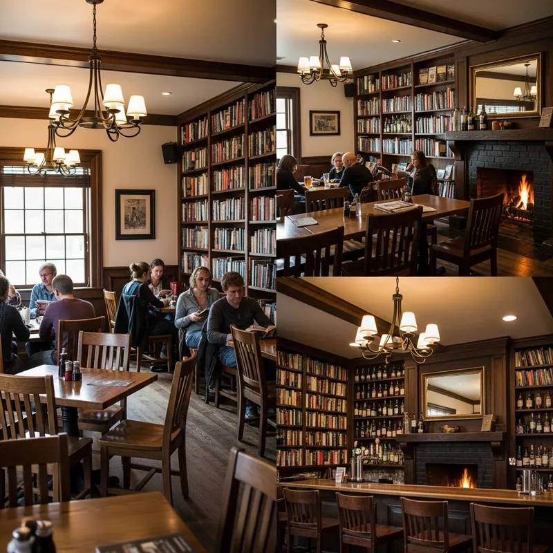 Rustic Book Tavern - Cozy Reading Haven