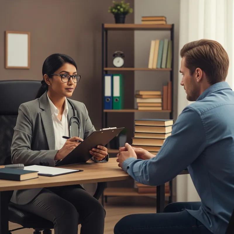Diverse Psychologist Consultation in a Calming Office