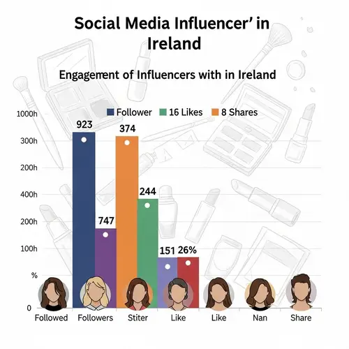 Social Media Influencers in Ireland Engagement Graph | Sculpted by Aimee