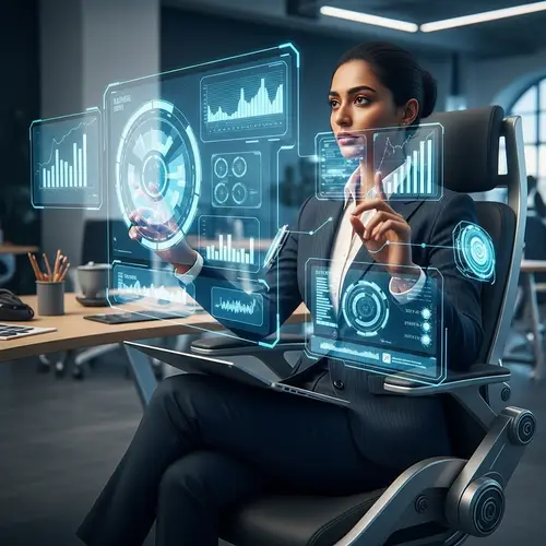 Futuristic South Asian Female Consultant | Cutting-Edge Expertise