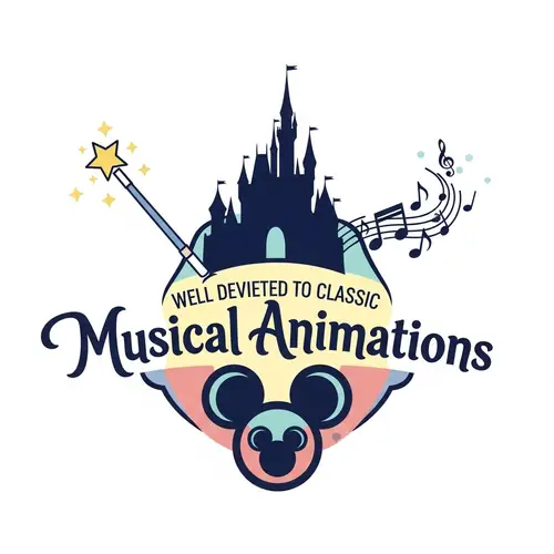 Vibrant Disney Musical Event Logo Design