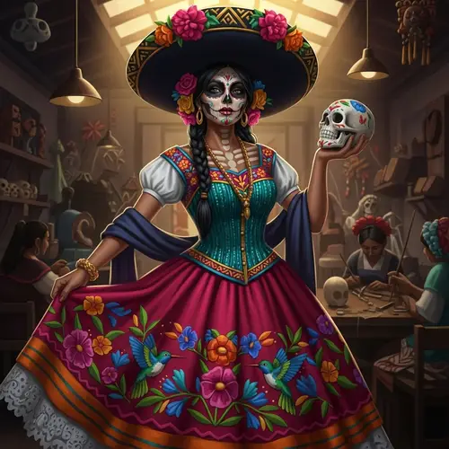 Vibrant Morena Artisan Catrina: A Cultural Celebration