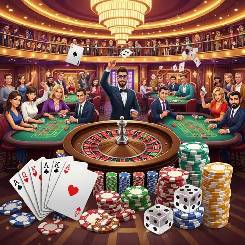 Dynamic Casino Background for Promotional Use