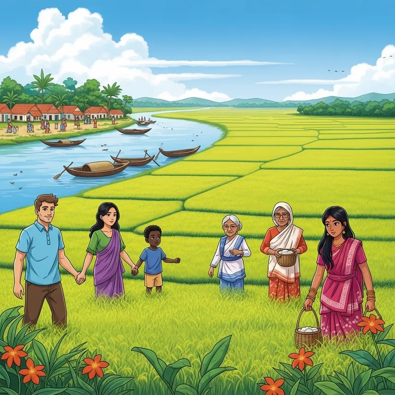 Beautiful Bangladesh - Captivating Scenery and Rich Fields Beautiful Bangladesh - Captivating Scenery and Rich Fields