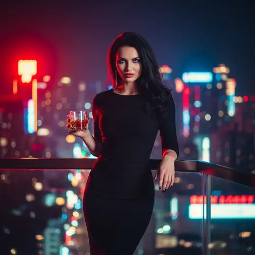 Enigmatic Businesswoman Alina: Decadence & Passion in Urban Setting
