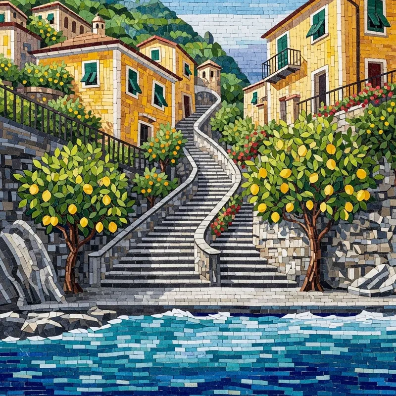 Enchanting Mosaic of Italian Landscape
