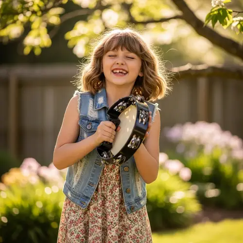 Shakira's Daughter Lookalike Tambourine Player | Site Name