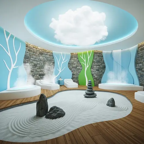 Luxurious Spa Experience: Abstract Nature Serenity