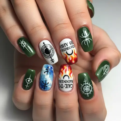 Fantasy Nail Art Inspired by Popular TV Series Themes
