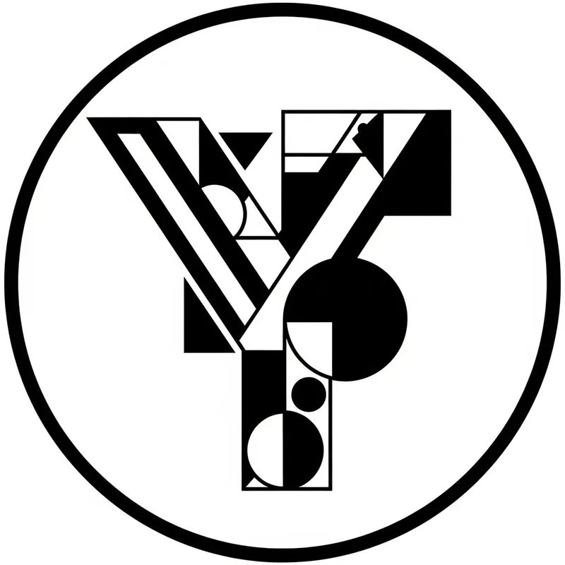 Russian Constructivist Style Y Letter Logo Design