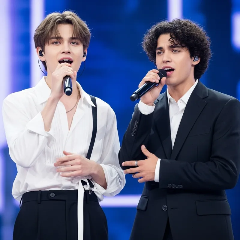 BTS Singers Performance: Brown Hair vs. Dark Curly Hair