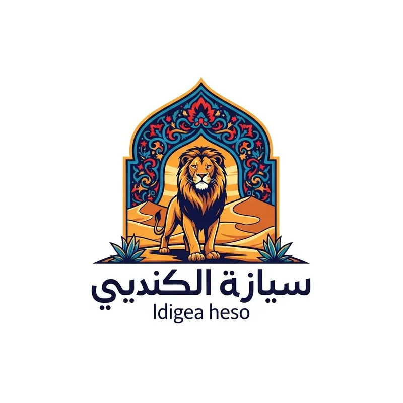 Moroccan Lion Logo | Majestic Pride & Cultural Motifs Moroccan Lion Logo | Majestic Pride & Cultural Motifs
