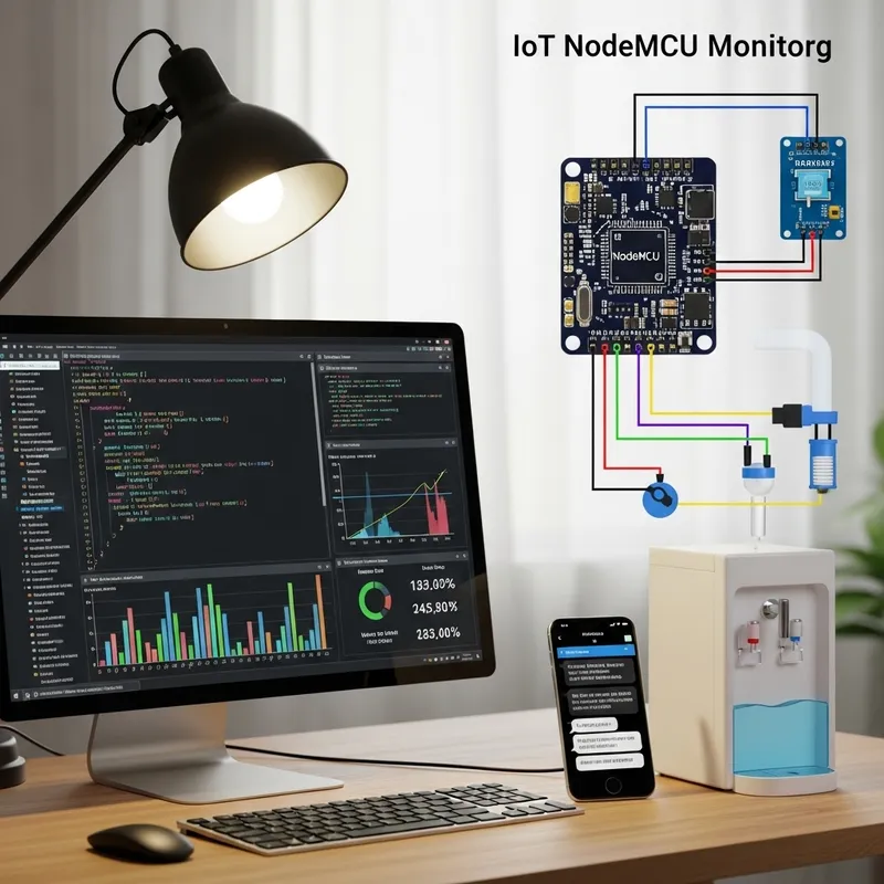 Water Dispenser IoT Monitoring with Text Messaging | Node MCU Water Dispenser IoT Monitoring with Text Messaging | Node MCU
