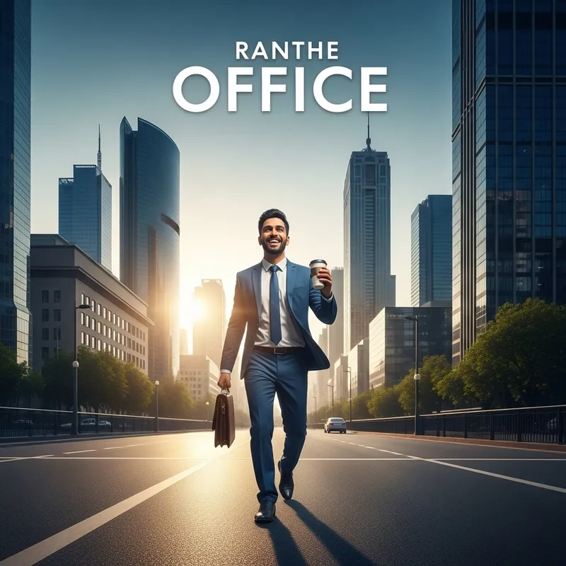 Happy Man Excited for Work