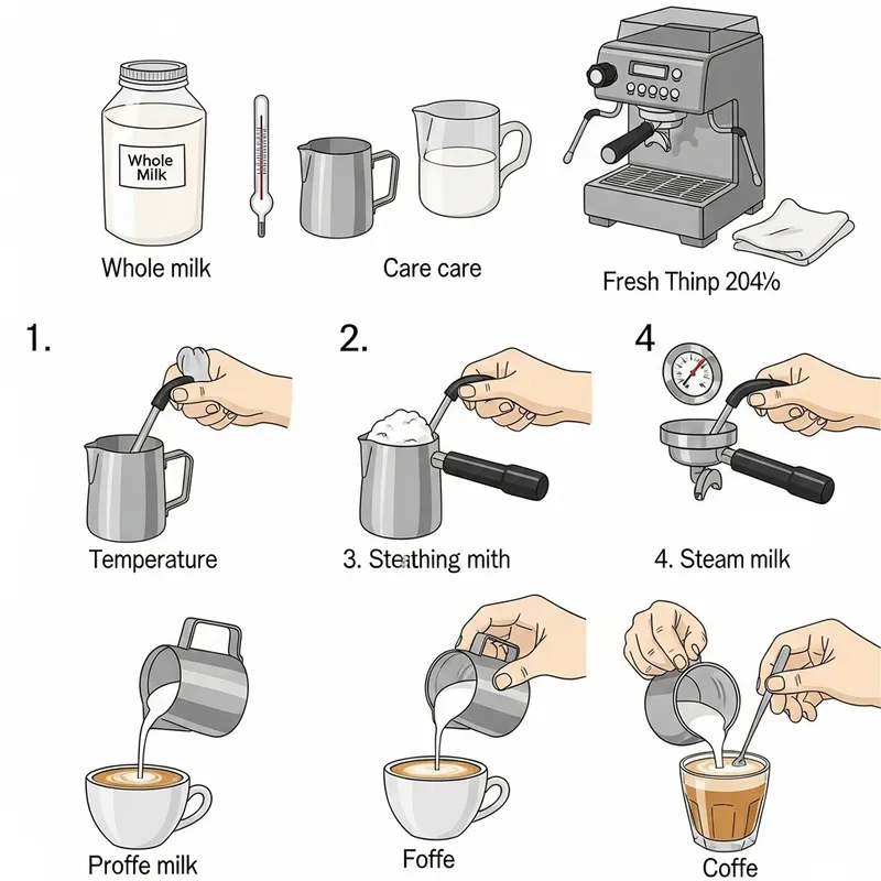 Step-by-Step Guide: Making Espresso Coffee with Fresh Milk Froth | Espresso Muse