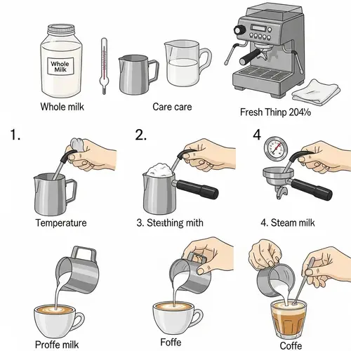 Step-by-Step Guide: Making Espresso Coffee with Fresh Milk Froth