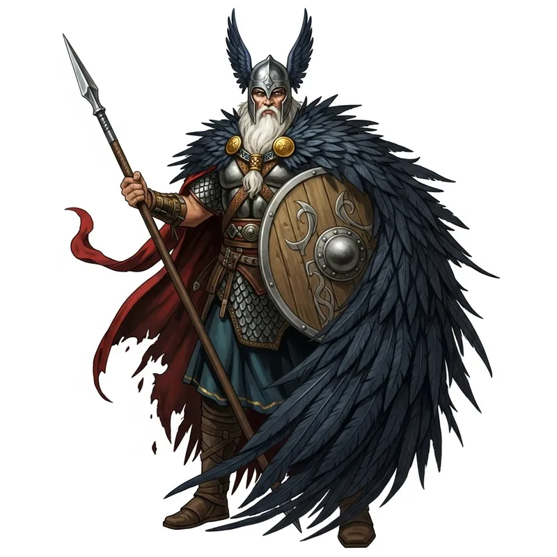 Epic Norse Mythology Figure in Vibrant Detail