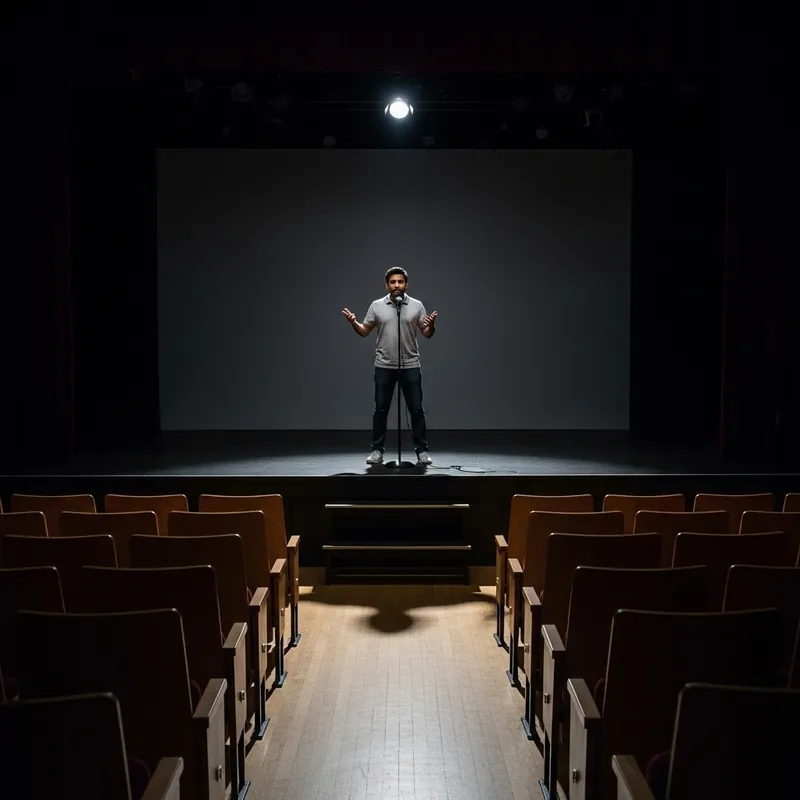 Witty Comedy in Vacant Auditorium Witty Comedy in Vacant Auditorium